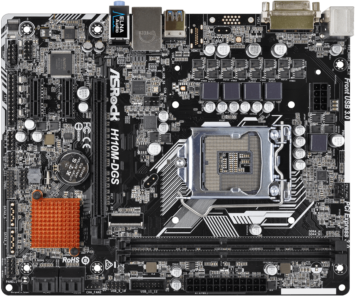 Asrock h110m dgs обзор